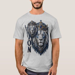 Königliches Löwenkronen-T-Shirt-Design – Luxus-Kön T-Shirt
