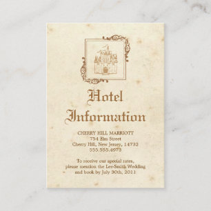 Königliches Märchenbuch - Unterkunftskarte Begleitkarte