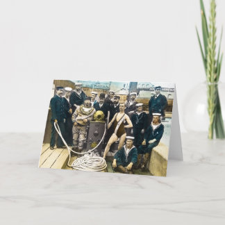 Königliches Marineausstellung1891 Vintager Karte