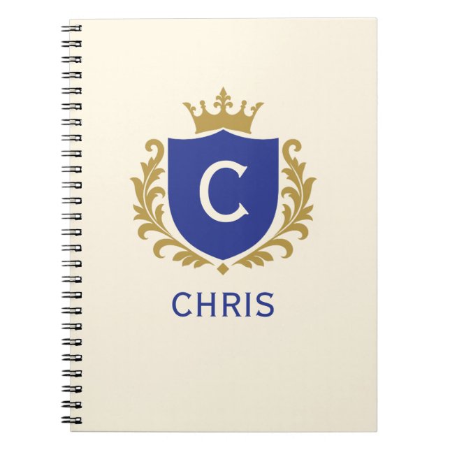 Königliches Monogramm-Journal Notizblock (Vorderseite)