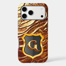 Königliches Monogrammschild - Buchstabe G (Gold)