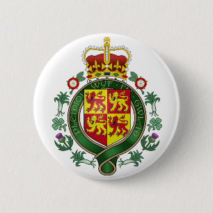 Königliches offizielles Wappen Wales Button