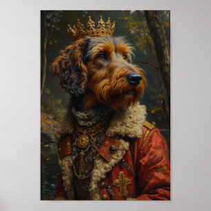 Königliches Otterhound-Porträt Poster