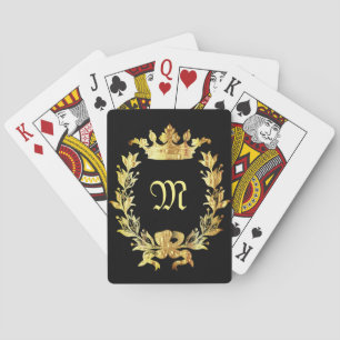 Königliches Schwarzgold Spielkarten