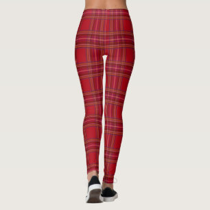 Königliches Stewarttartan-Weihnachtsmuster Leggings