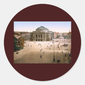 Königliches Theater Kopenhagen Dänemark Runder Aufkleber