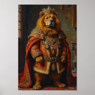 Königliches Tibet-Mastiff-Porträt Poster