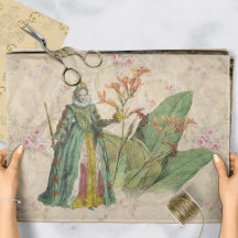 Königliches Vintage-Blumen-Dekupier-Tissue-Papier