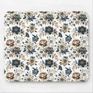 Königliches Vintage-Blumenmuster Mousepad