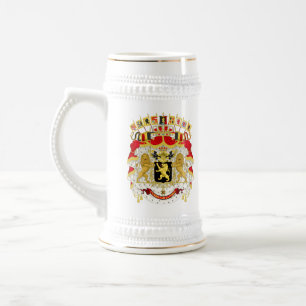 Königliches Wappen von Belgien Bierglas