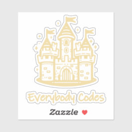 Königreich Algorithmia Custom-Cut Vinyl Sticker