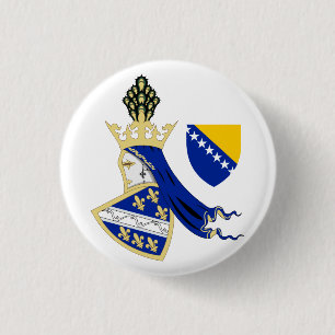 Königreich Bosnien - Wappen Button