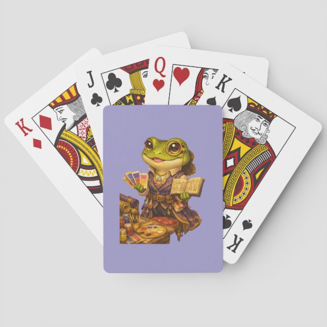 Königreich Designer Frosch Charakter Spielkarten (Rückseite)