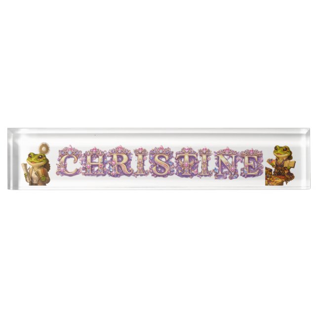 Königreich Designer Schreibtischschild (Vorderseite)