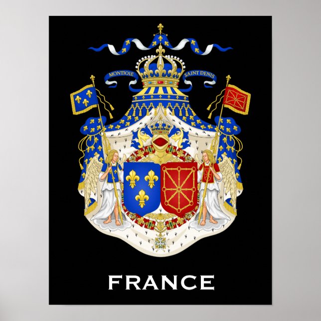 Königreich Frankreich - Wappen-Poster Poster (Vorne)