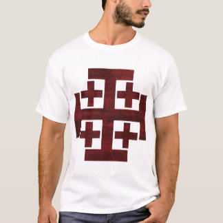 Königreich Jerusalem - Rot und Schwarz T-Shirt