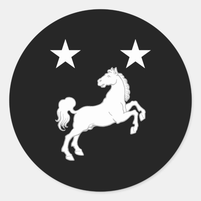 Königreich Meridies Populace Abzeichen Runder Aufkleber (Vorderseite)