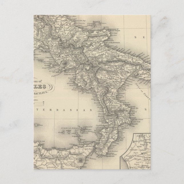 Königreich Neapel Postkarte (Vorderseite)
