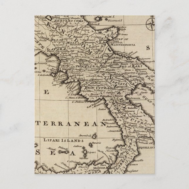 Königreich Neapel und Sizilien, Italien Postkarte (Vorderseite)