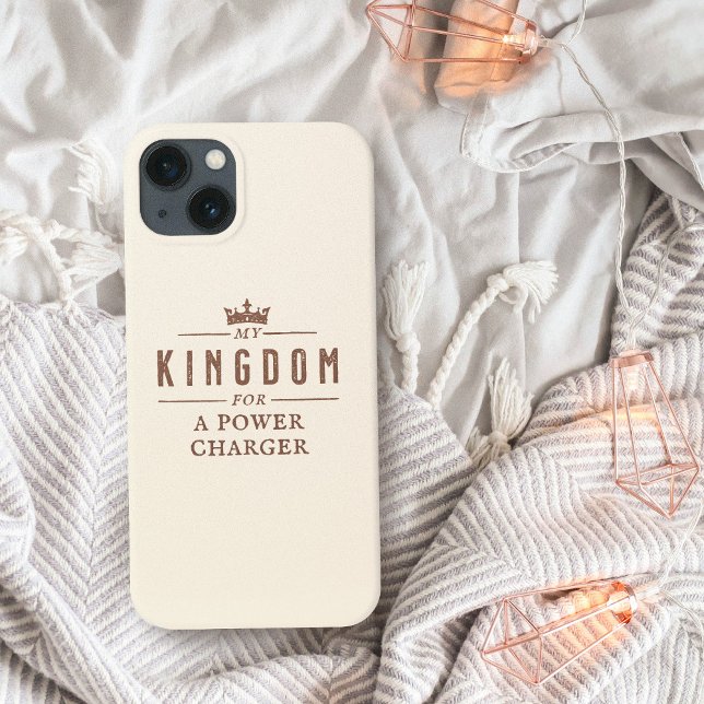 Königreich Power Charger Funny Zitat Case-Mate iPhone Hülle (Kingdom for Power Charger Funny Quote Case-Mate iPhone Case)