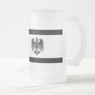 Königreich Preussen Nationalfahne Mattglas Bierglas