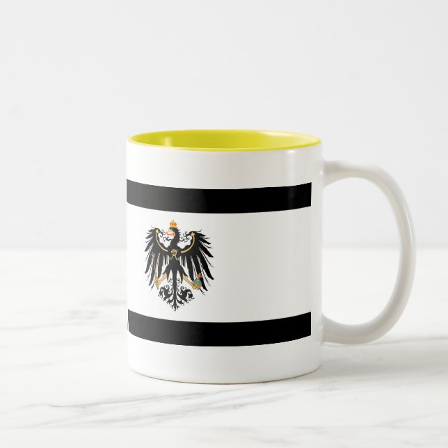 Königreich Preussen Nationalfahne Zweifarbige Tasse (Rechts)