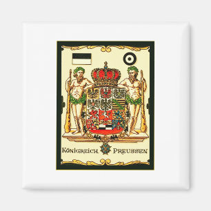 Königreich Preussen ~ Vintage Wappen Druck Magnet