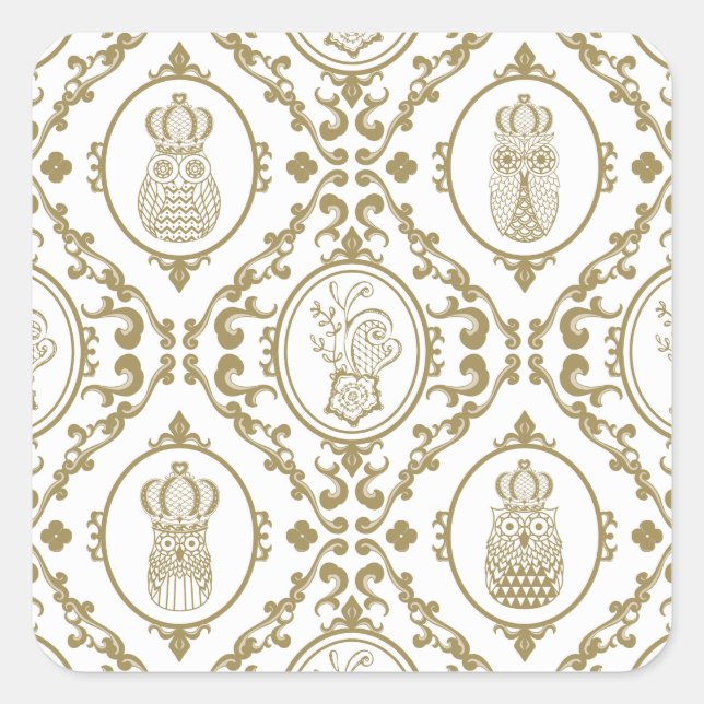 Königreich Quadratischer Aufkleber (Vorderseite)