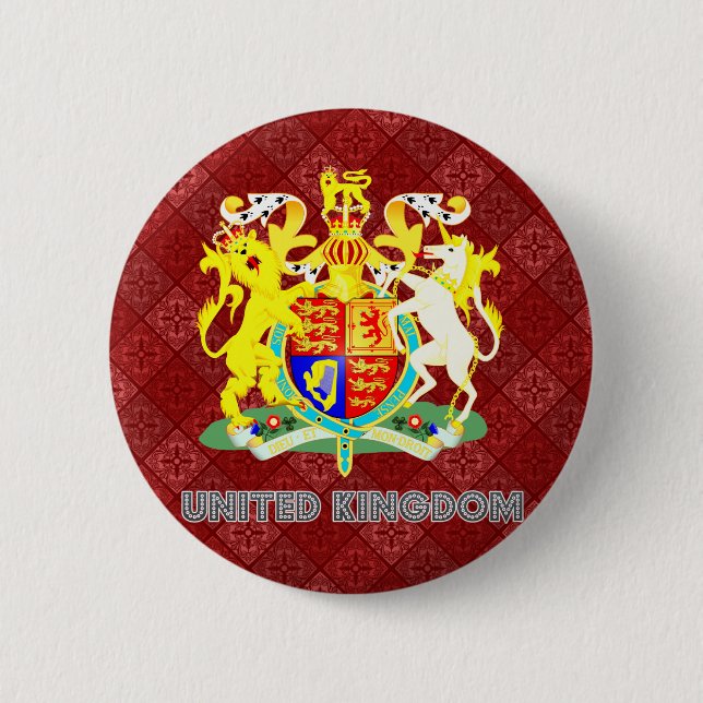 Königreich-Qualitäts-Wappen Button (Vorderseite)