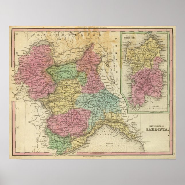 Königreich Sardinien Poster (Vorne)