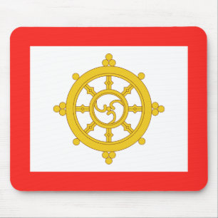 Königreich Sikkim-Flagge Mousepad