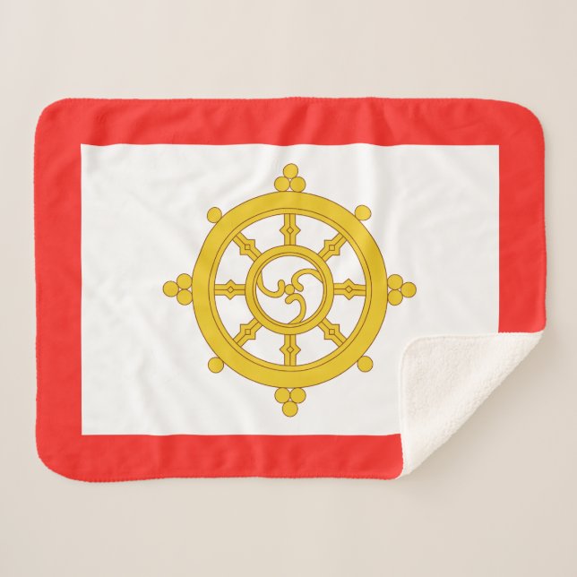 Königreich Sikkim-Flagge Sherpadecke (Vorderseite (Horizontal))