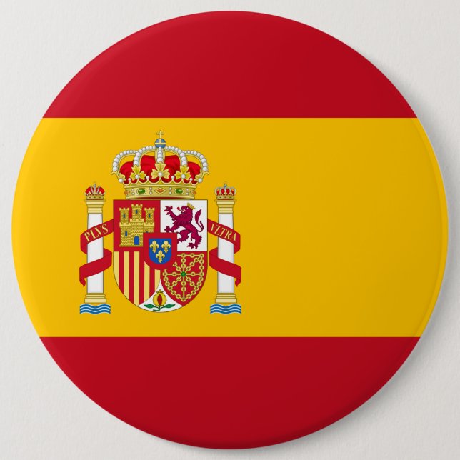 Königreich Spanien Flagge Button (Vorderseite)