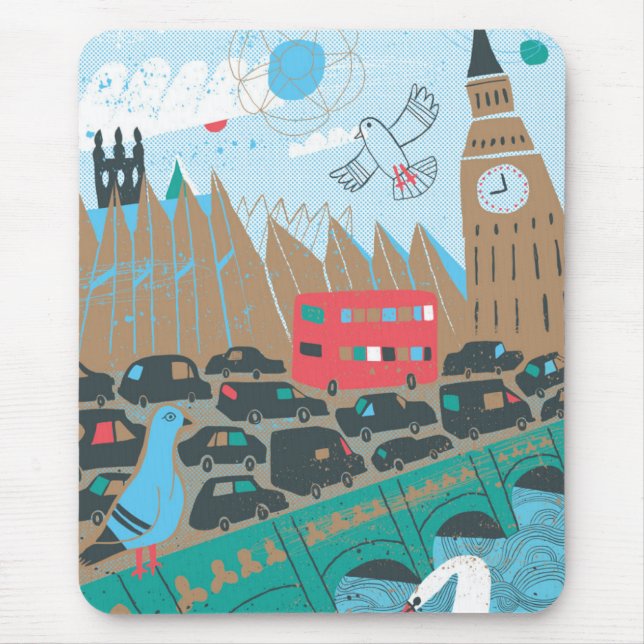 Königreich-Stadt-Szene Mousepad (Vorne)