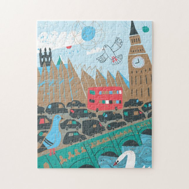 Königreich-Stadt-Szene Puzzle (Vertikal)