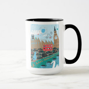 Königreich-Stadt-Szene Tasse