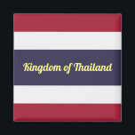 Königreich Thailand Magnet<br><div class="desc">Geschichte der Flagge des Königreichs Thailand: Die tribfarbige Flagge des Königreichs Thailand, durch den königlichen Abschluss Rama VI am 28. September 1917, demonstriert die großartige Schönheit und Kultur des Königreiches Thailand, und jede Farbe auf der Flagge spiegelt dies deutlich wider. Das Weiße auf der Fahne repräsentiert die Reinheit des Buddha,...</div>