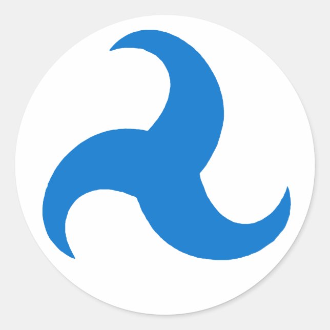 Königreich Trimaris Populace Abzeichen Runder Aufkleber (Vorderseite)