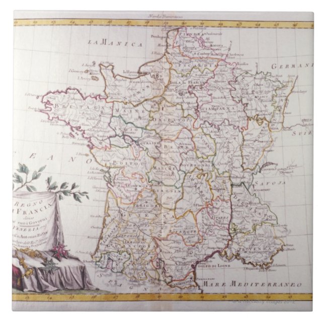 Königreich von Frankreich Fliese (Vorderseite)