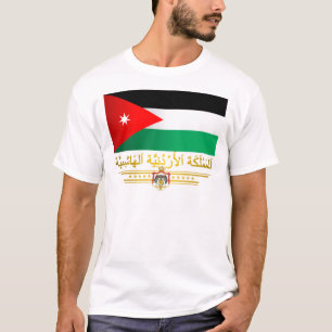 Königreich von Jordanien-Flagge (arabisch) T-Shirt