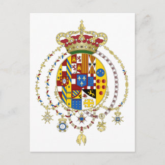 Königreich zwei Sizilien Offiziell Italien Postkarte