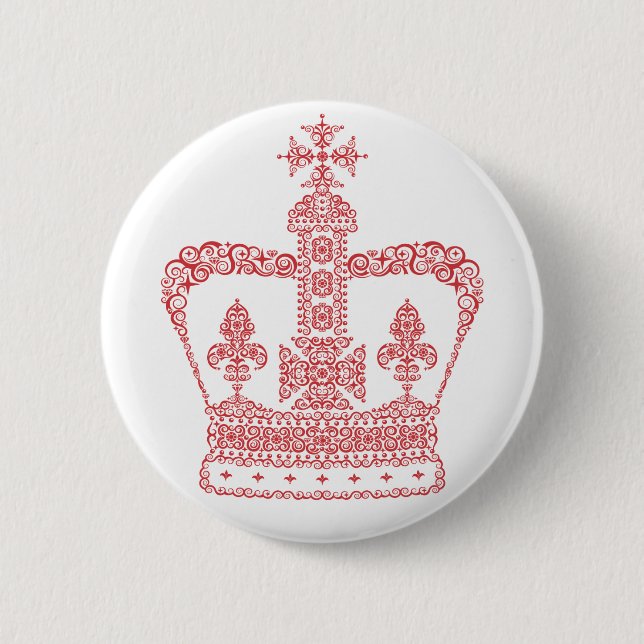 Königs- oder Königinnenkrone Button (Vorderseite)
