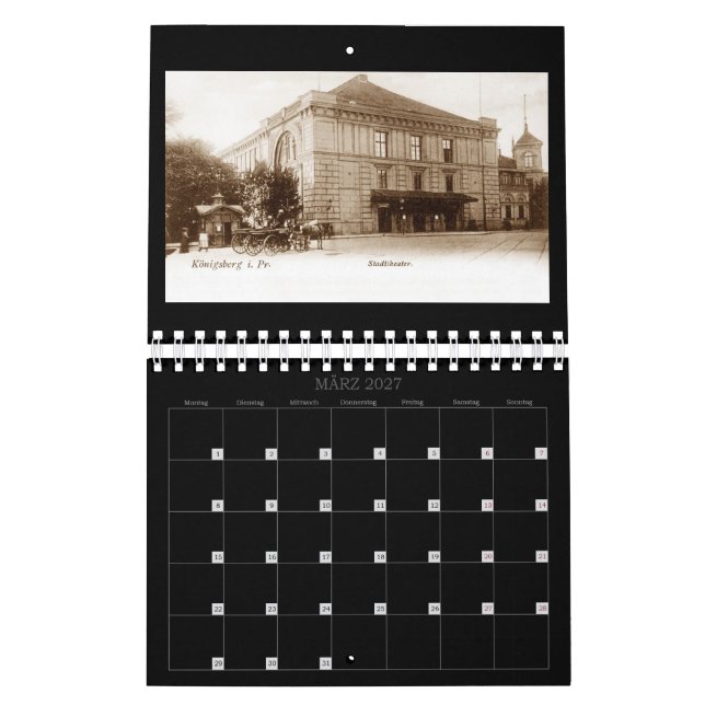 Königsberg – Historical perspectives calendar Kalender (Mär 2027)