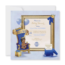 Königsblau ethnisches Baby-wenig Prinz-Crown Gold