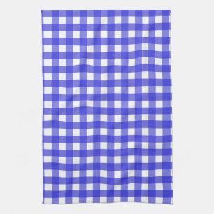 Königsblau Gingham Geschirrtuch