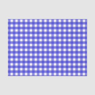 Königsblau Gingham Seidenpapier