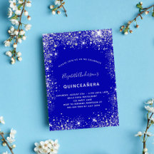 Königsblau silberner Glitzer, Glasur