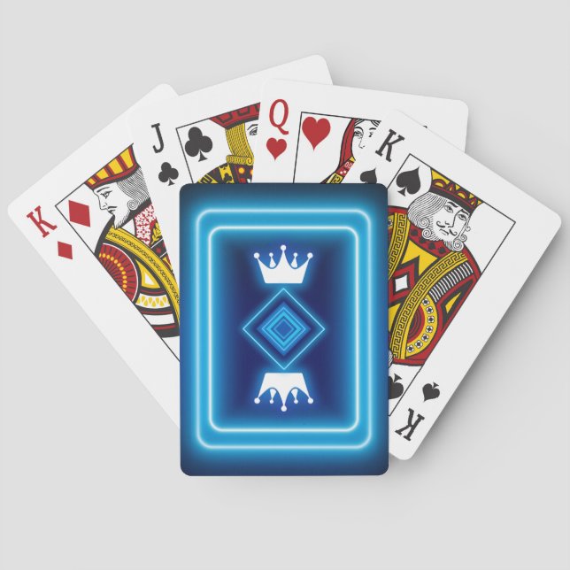 Königsblau Spielkarten (Rückseite)