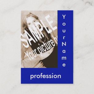 Königsblaubaut.-Karte Visitenkarte