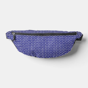 KÖNIGSBLAUE GESTRICKTE Bauchtasche
